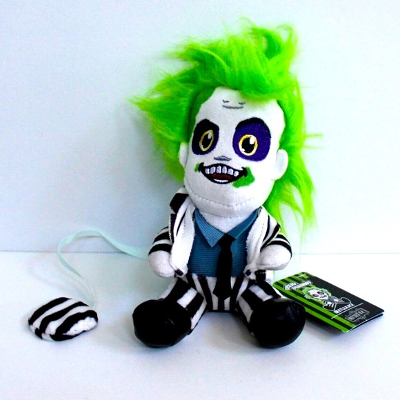 🪲 Beetlejuice in Striped Suit 7" Plush Shoulder Phunny Kidrobot 🪲 - Picture 1 of 4